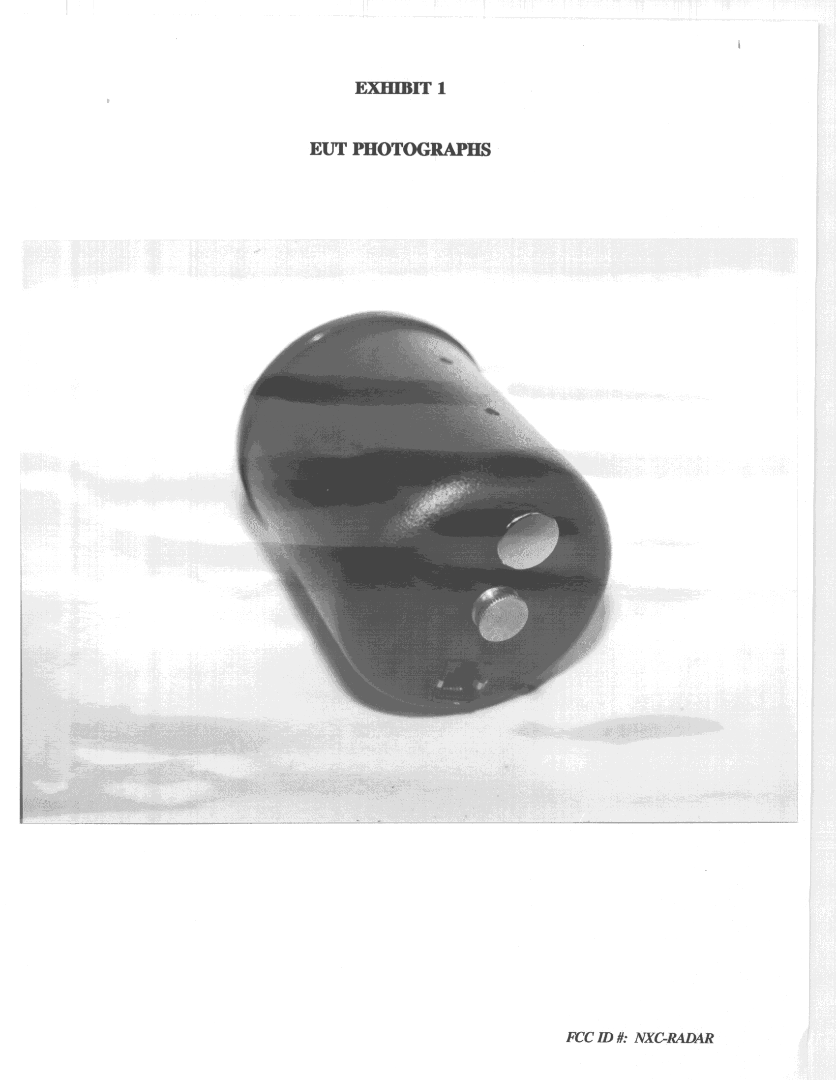 FDS - Part 15 Field Disturbance Sensor - FCC ID NXC-RADAR - Millard, Keith W. (3)