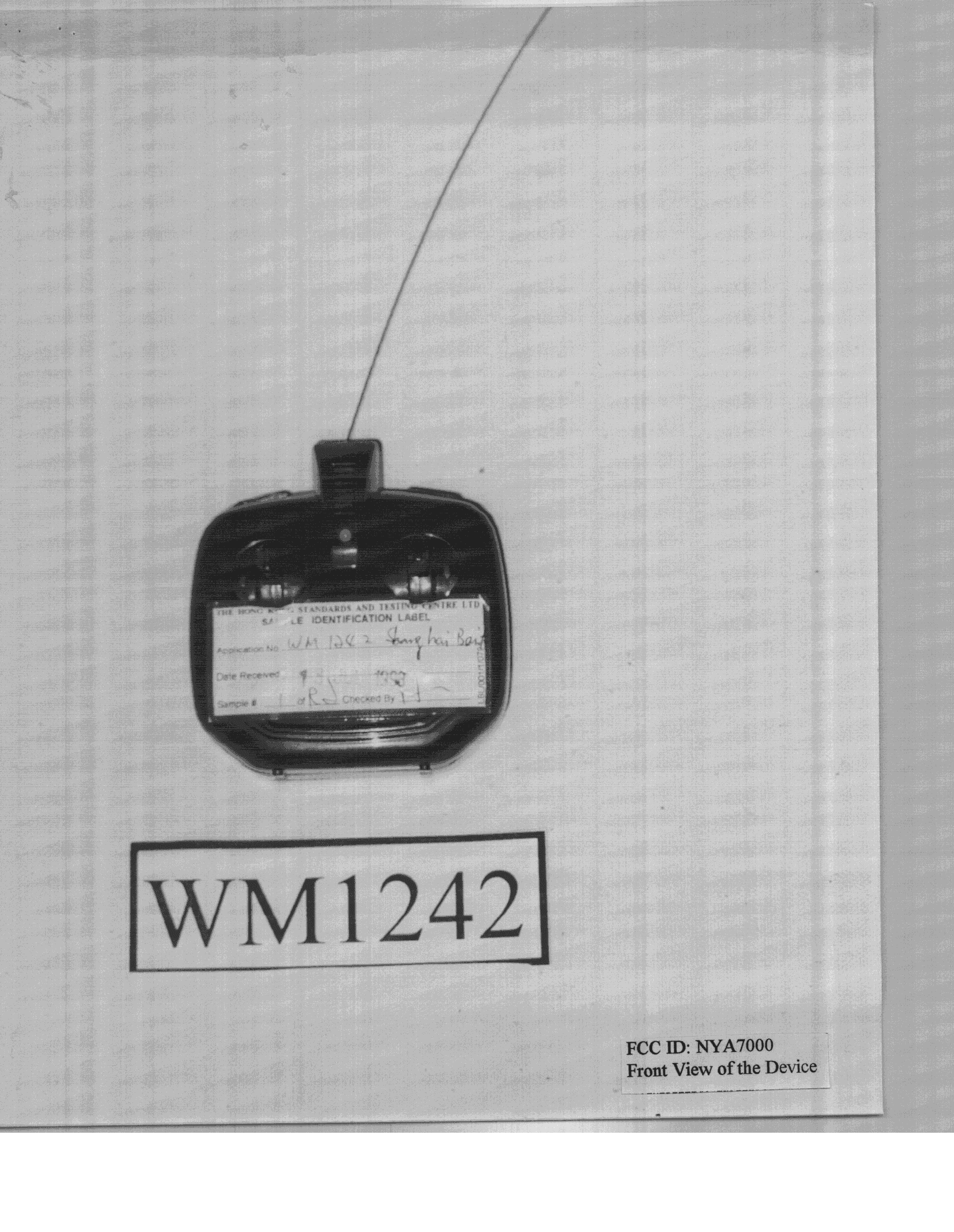 Toy Car Transmitter - FCC ID NYA7000 - Shanghai Bai Li Electronics Co Ltd (2)