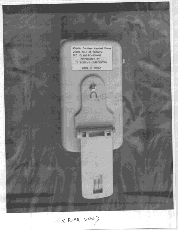 ETS - Part 15 Cordless Telephone System - FCC ID NYCBE-900MHZ - Belco International Co Ltd (2)