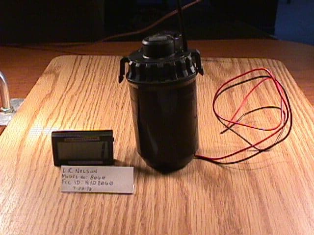 Irrigation System Transceiver - FCC ID NYD8060 - L.R. Nelson Corporation
