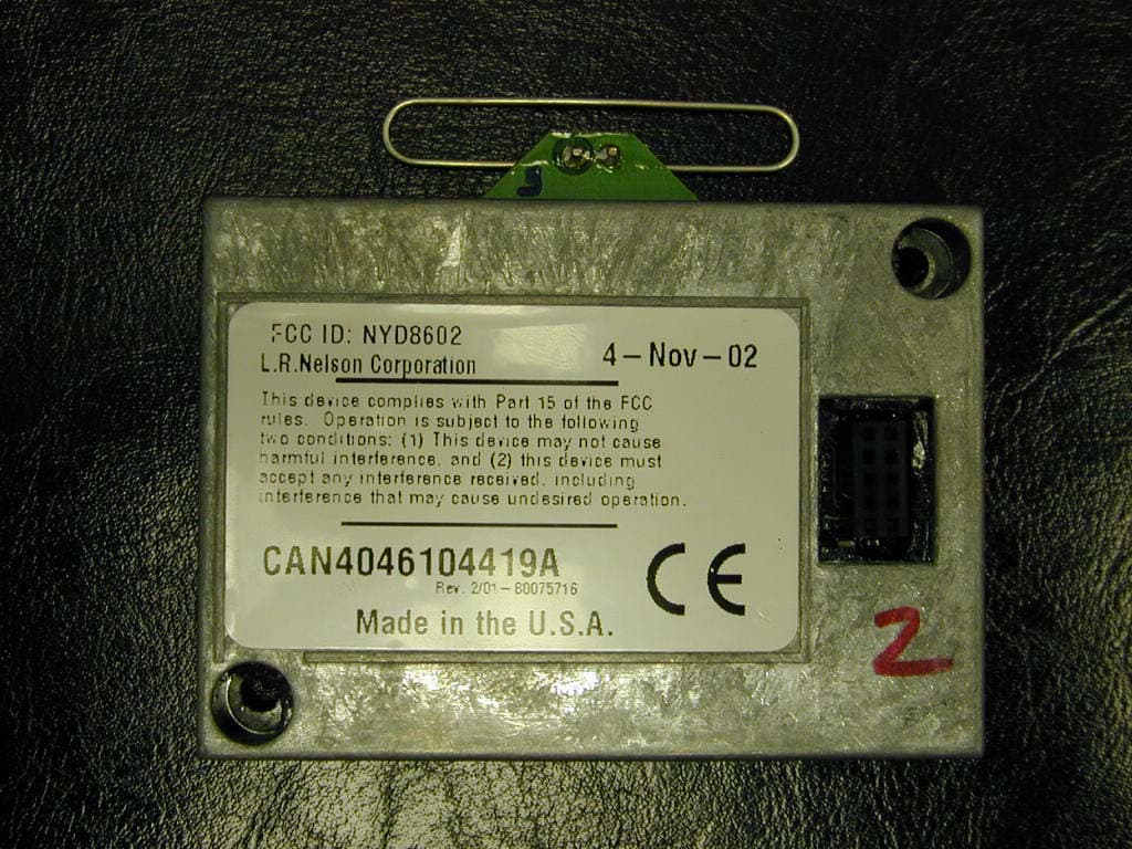 Lawn Sprinkler Controller - FCC ID NYD8602 - L.R. Nelson Corporation