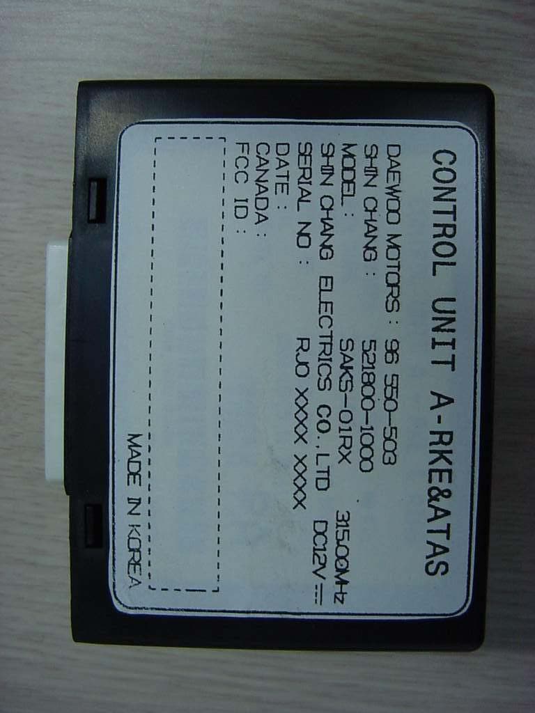 Remote Keyless Entry & ATAS System - FCC ID NYOSAKS-01RX - MOBASE ELECTRONICS CO., LTD. (2)