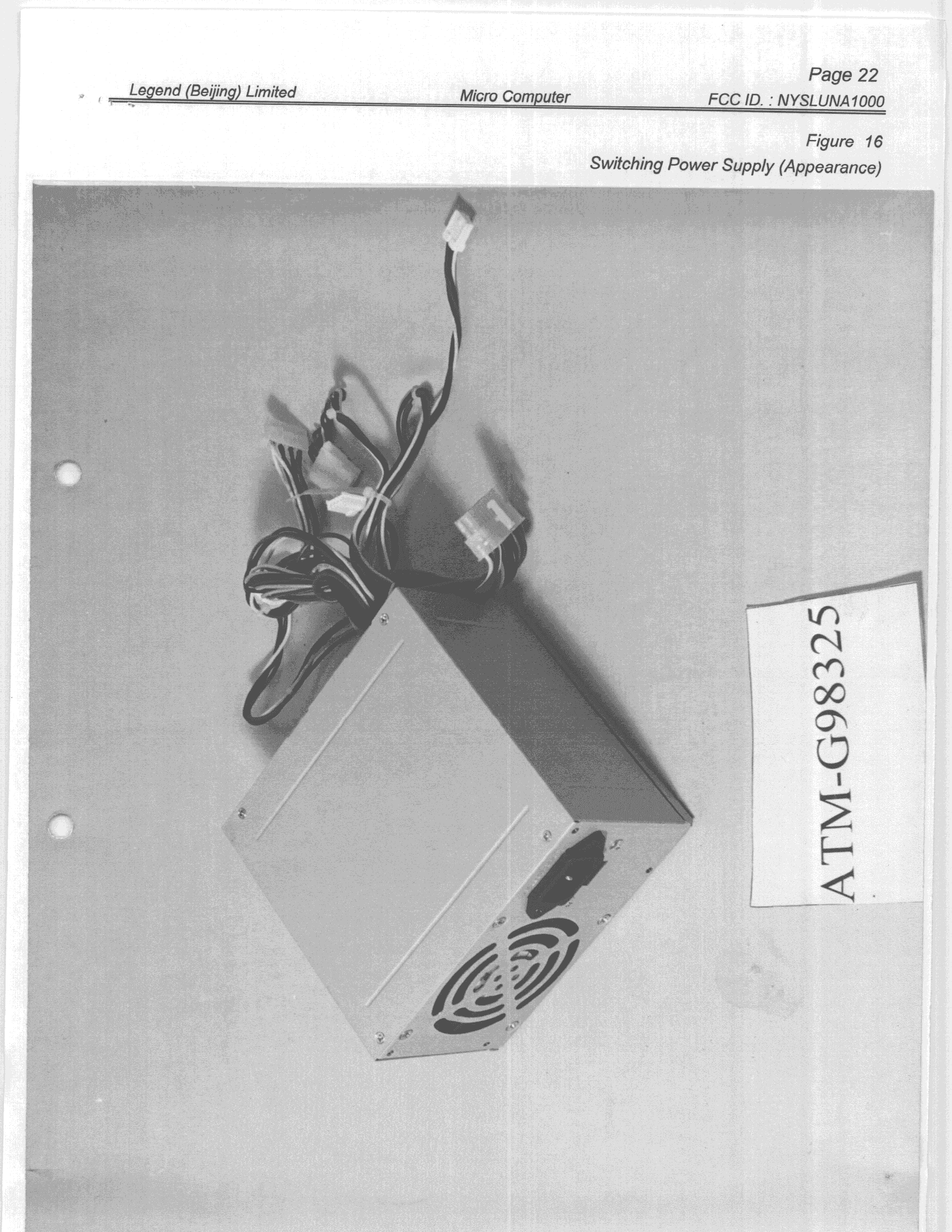 JBC - Part 15 Class B Computing Device/Personal Computer - FCC ID NYSLUNA1000 - Legend (Beijing) Limited (2)