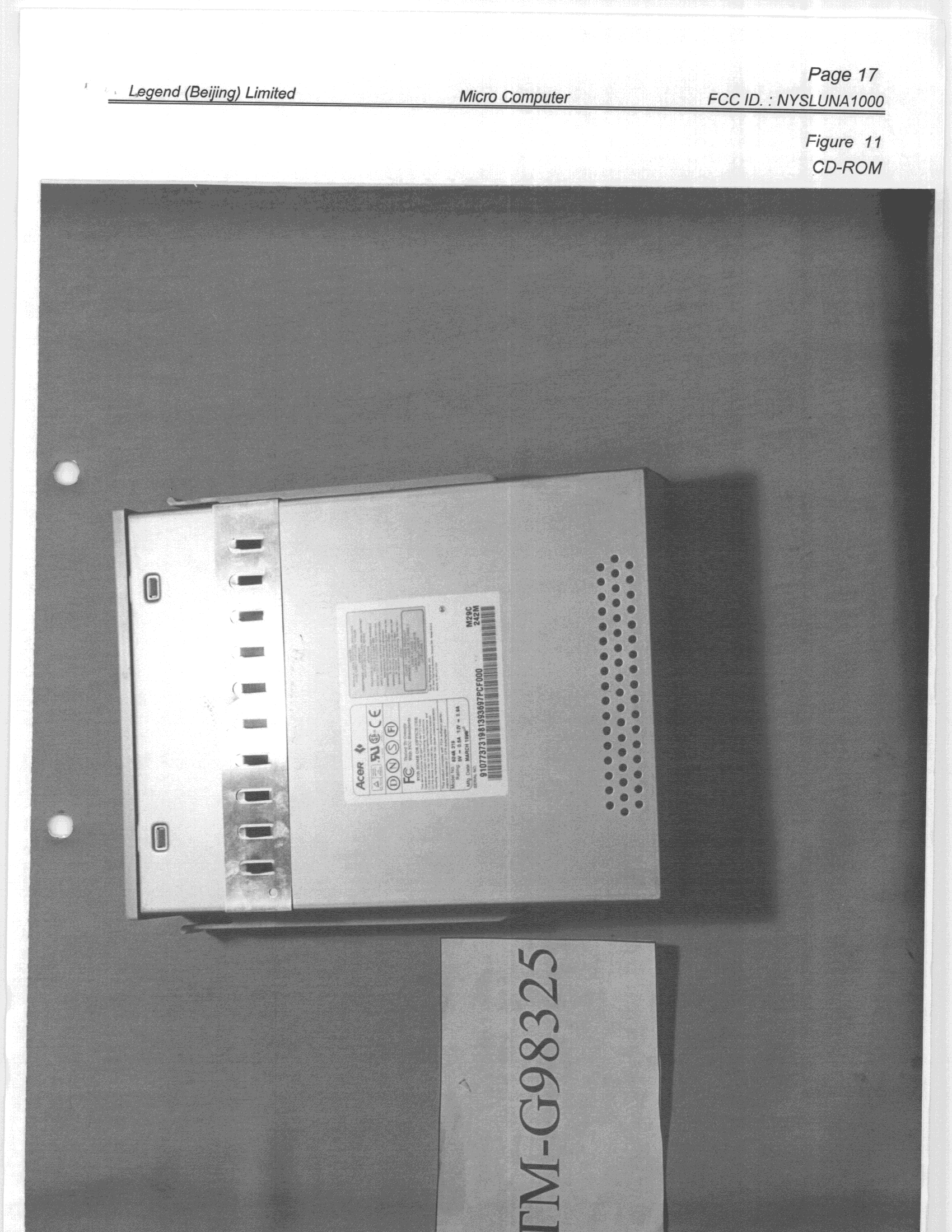 JBC - Part 15 Class B Computing Device/Personal Computer - FCC ID NYSLUNA1000 - Legend (Beijing) Limited (3)