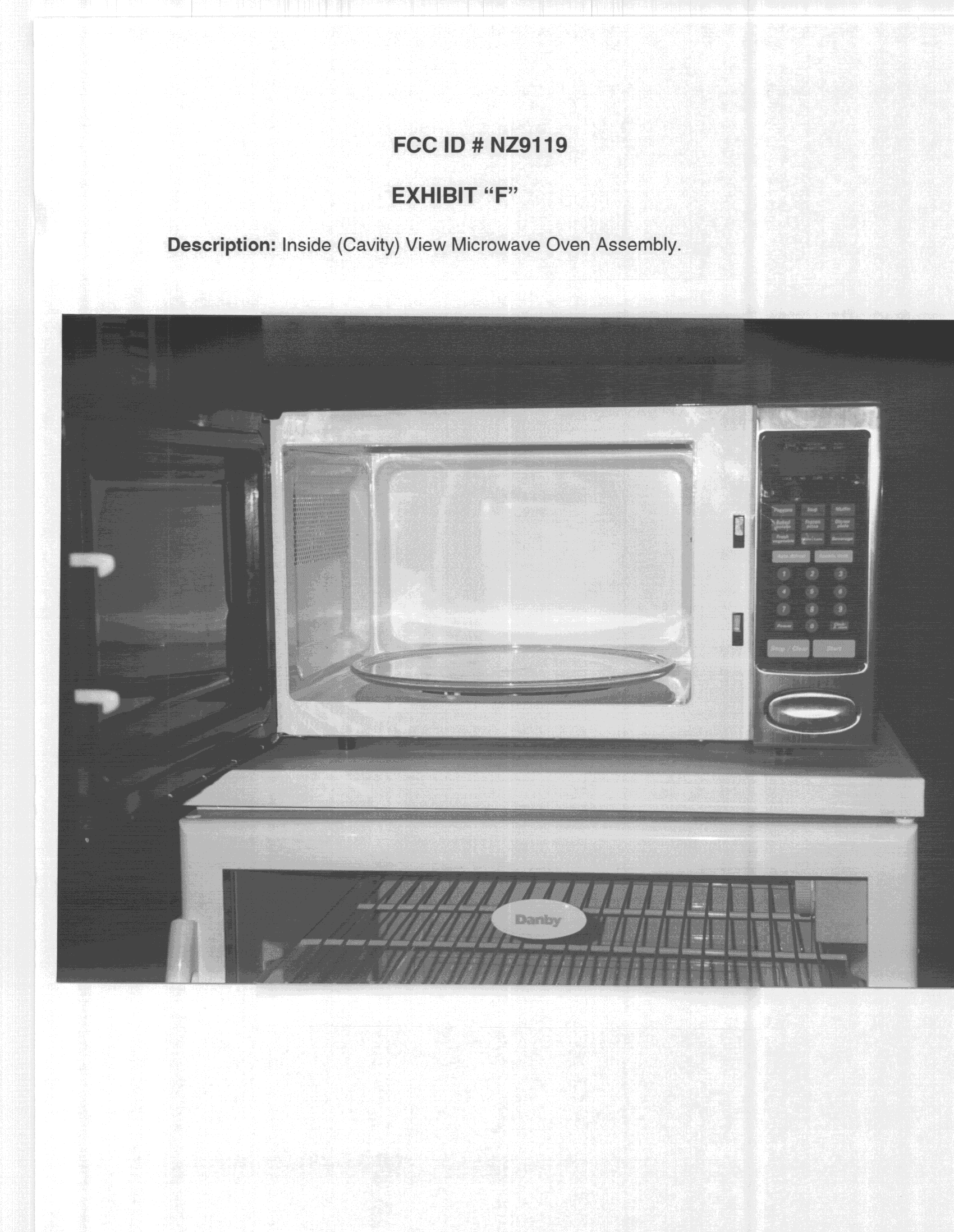 Microwave Oven - FCC ID NZ9119 - Danby Products Inc. (4)