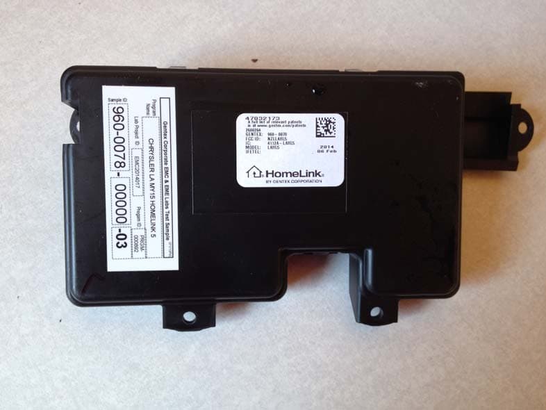 Universal Garage Door Opener Transmitter - FCC ID NZLLAHL5 - Gentex Corporation