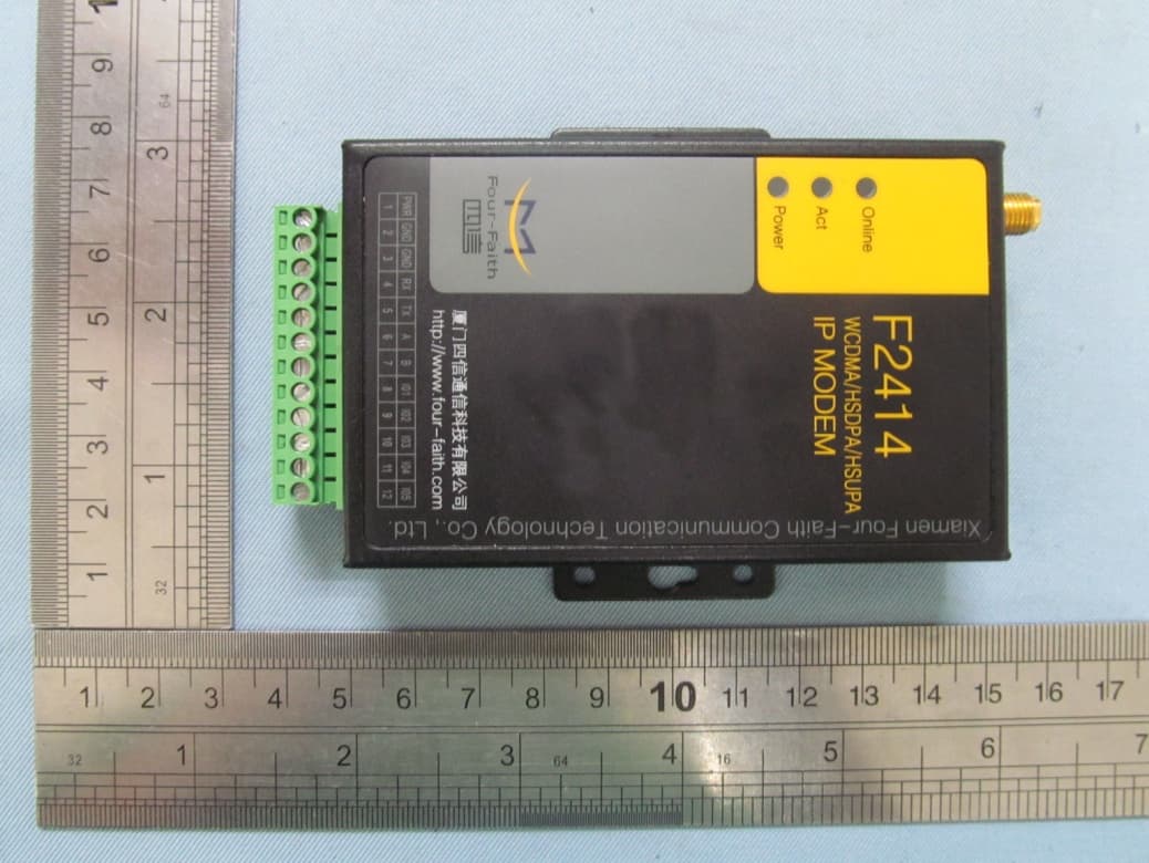 WCDMA/HSDPA/HSUPA IP Modem F2414 - FCC ID NZRF2414 - Xiamen Four-Faith Communication Technology Co., Ltd. (1)