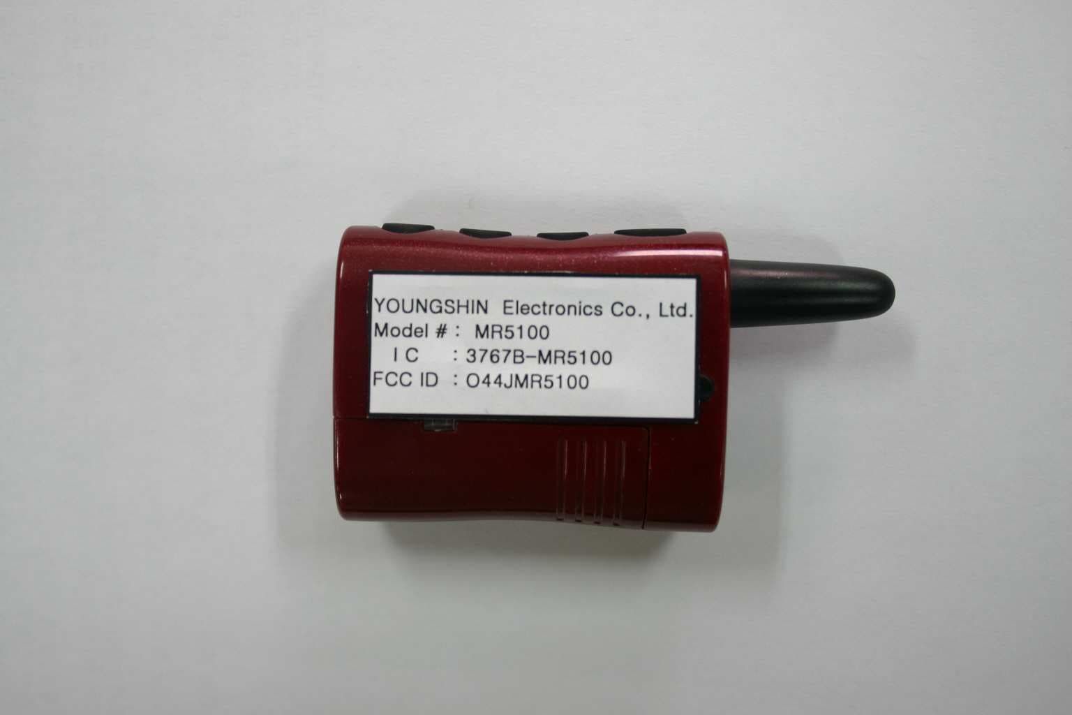 Two Way Car Alarm System - FCC ID O44JMR5100 - Youngshin Electronics Co., LTD.