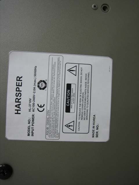 LCD Monitor TV - FCC ID O5XHL-370V - Harsper Co., Ltd. (2)