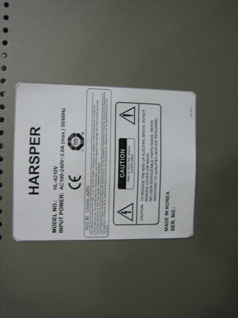 LCD Monitor TV - FCC ID O5XHL-420V - Harsper Co., Ltd. (3)