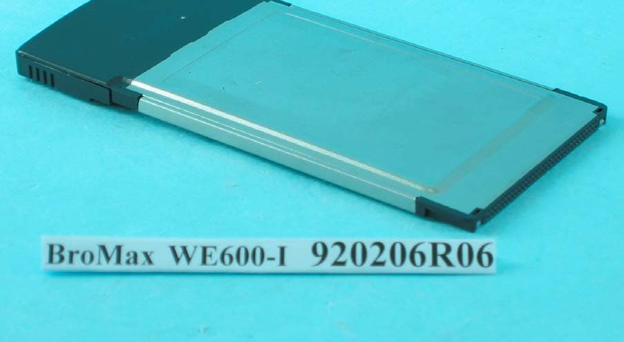 54M WLAN Cardbus Adapter - FCC ID O6M-WE600I - BroMax Communications Inc