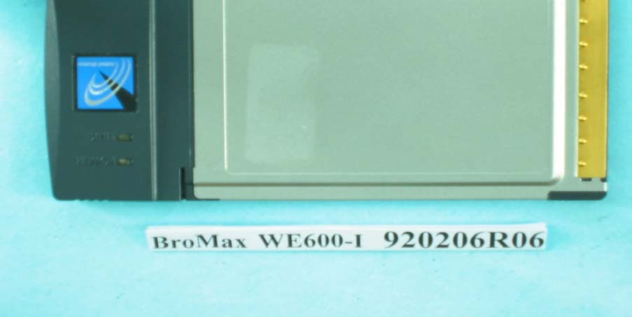 54M WLAN Cardbus Adapter - FCC ID O6M-WE600I - BroMax Communications Inc (4)