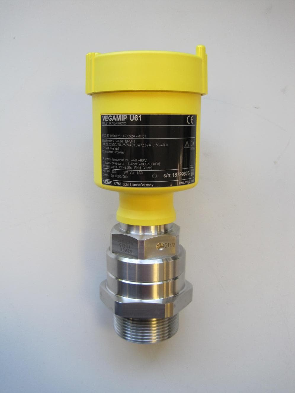 VEGAMIP 61 Radar Sensor - FCC ID O6QMIPU61 - VEGA Grieshaber KG
