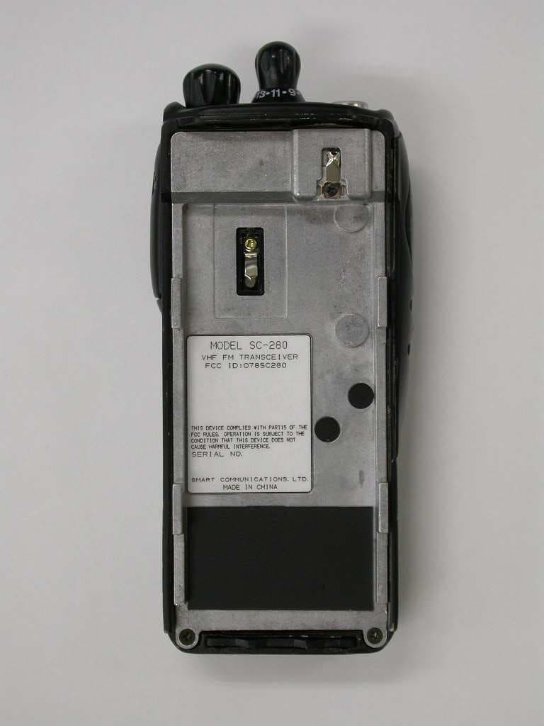VHF Portable Radio - FCC ID O78SC280 - Smart Communications Ltd (3)
