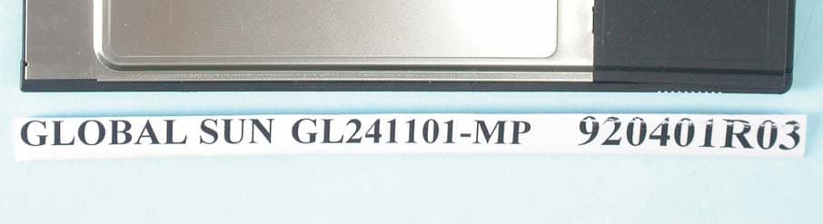 11Mbps WLAN PC Card - FCC ID O7J-GL241101-MP - Global Sun Technology Inc
