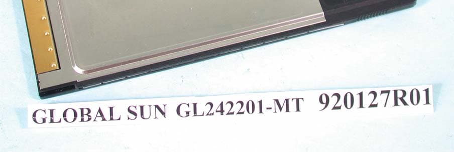 Wireless 22Mbps PC Card - FCC ID O7J-GL242201-MT0 - Global Sun Technology Inc