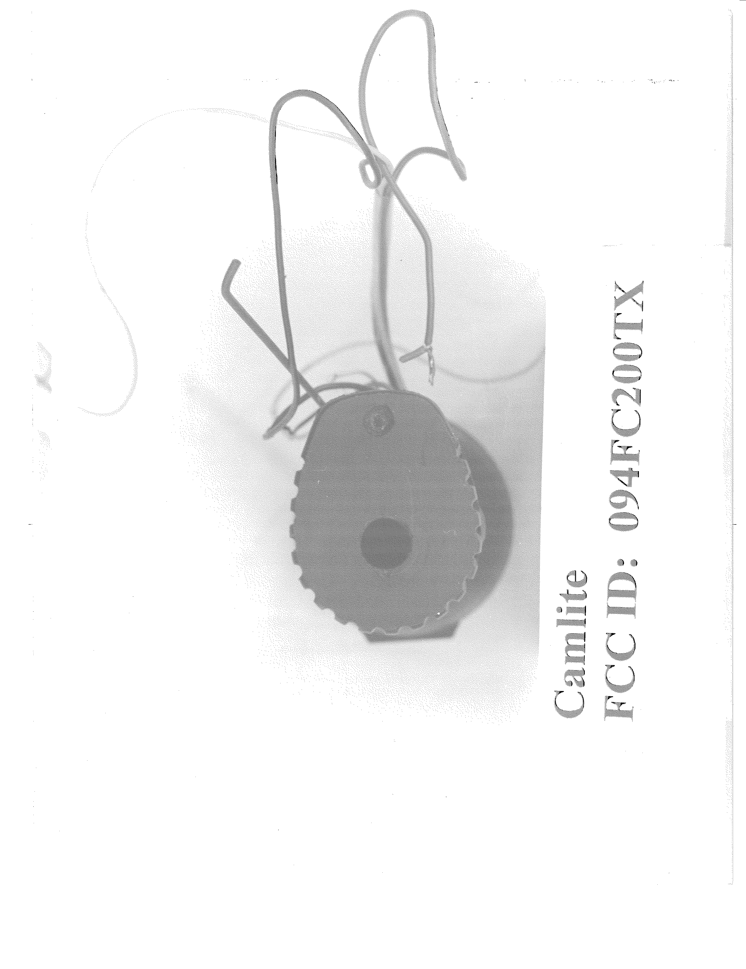 Audio/Video Transmitter - FCC ID O94FC2000TX - Cam Lite Electronics Inc (1)