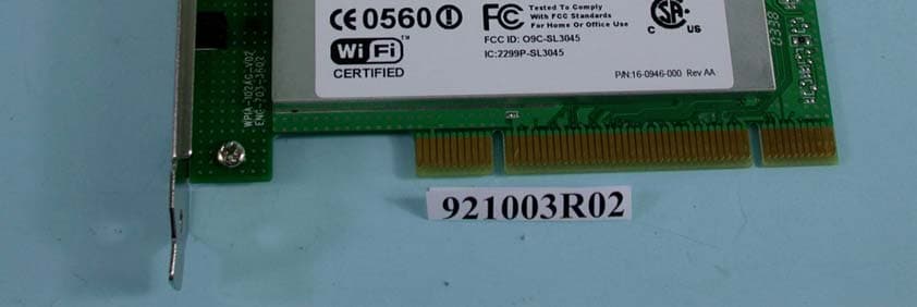 11a/b/g Wireless PCI Adapter - FCC ID O9C-SL3045 - Hewlett Packard Enterprise (2)