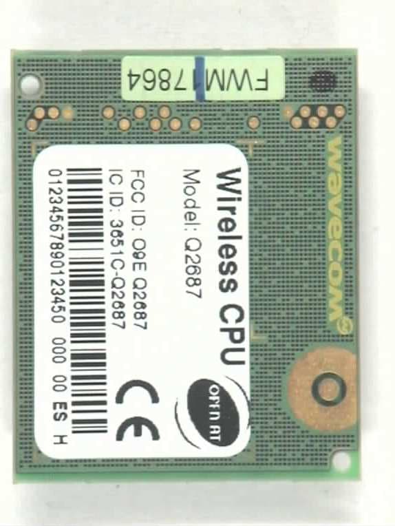 Wireless CPU (850/900/1800/1900 MHz) - FCC ID O9EQ2687 - Sierra Wireless, ULC