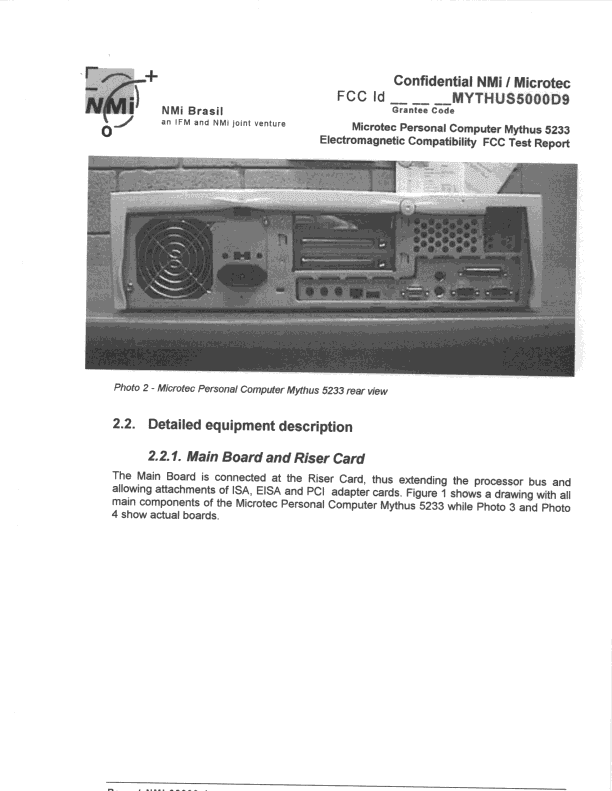 JBC - Part 15 Class B Computing Device/Personal Computer - FCC ID OAOMYTHUS5000D9 - Microtec Sistemas Industria e Comercio S/A (2)