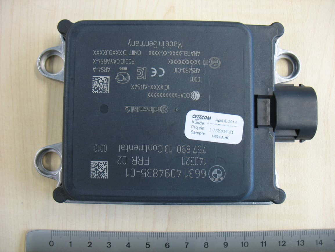 ARS4-A - FCC ID OAYARS4A - Automotive Distance Control Systems GmbH (2)