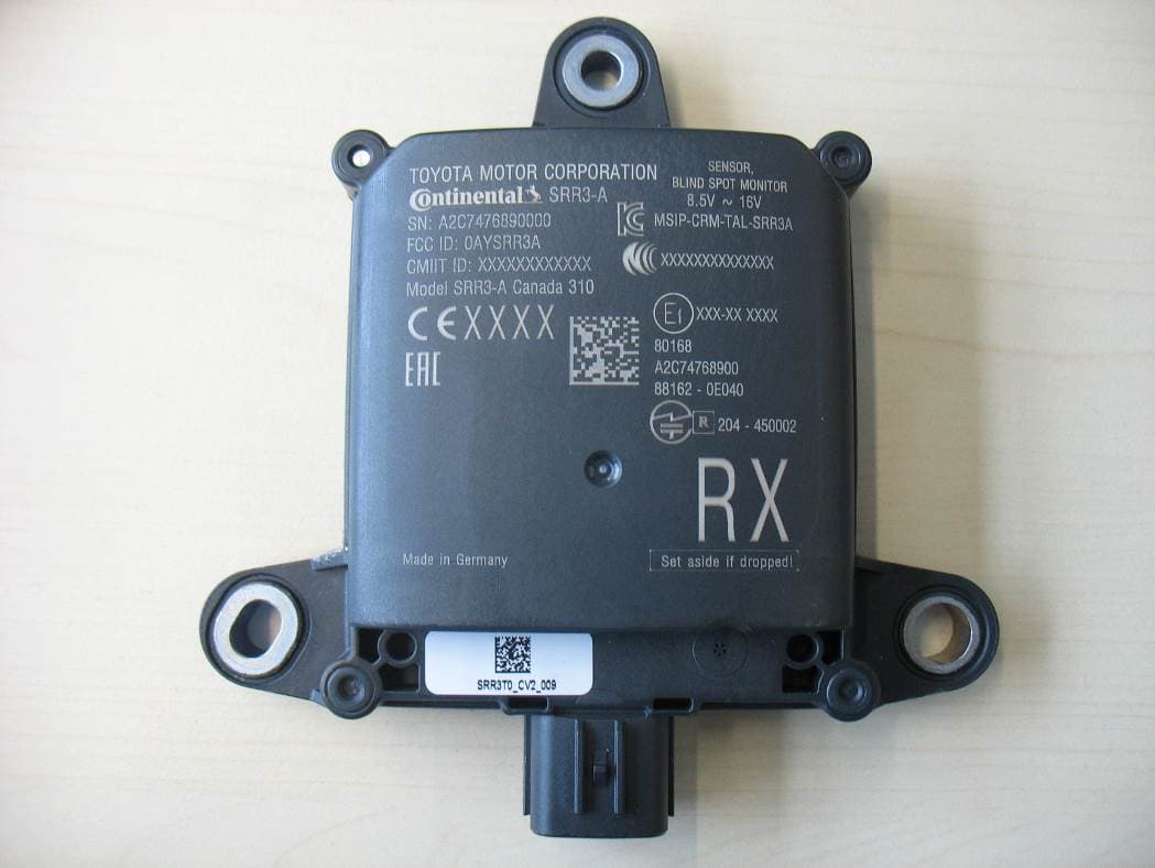 Advanced Driver Assistance Systems - FCC ID OAYSRR3A - Automotive Distance Control Systems GmbH