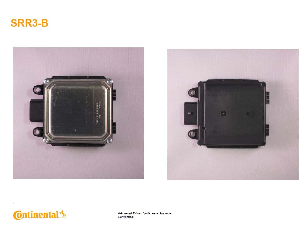 Advanced Driver Assistance  Systems - FCC ID OAYSRR3B - Automotive Distance Control Systems GmbH