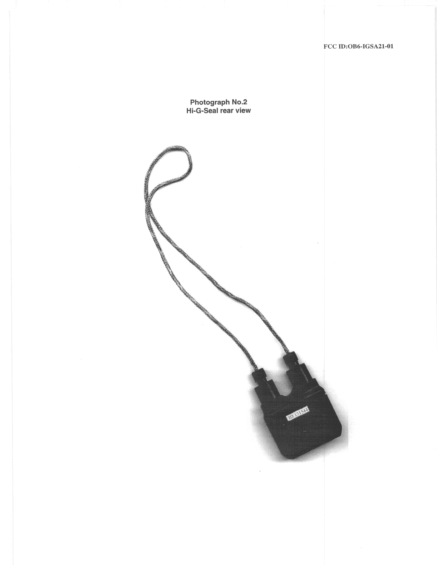 DCD - Part 15 Low Power Transmitter Below 1705 kHz - FCC ID OB6-IGSA21-01 - Hi-G-Tek Ltd