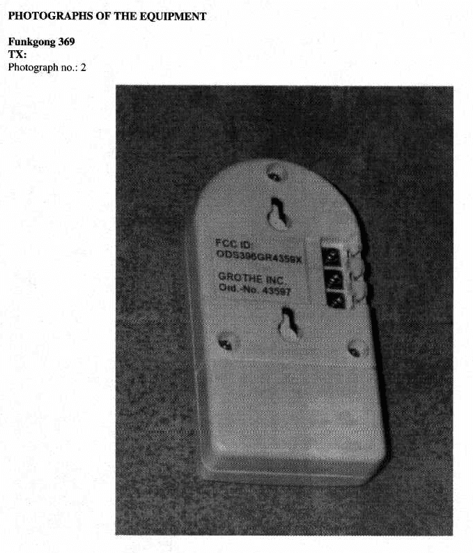 DSC - Part 15 Security/Remote Control Transmitter - FCC ID ODS396GR4359Y - Grothe & Sohne GmbH & Co. KG (2)