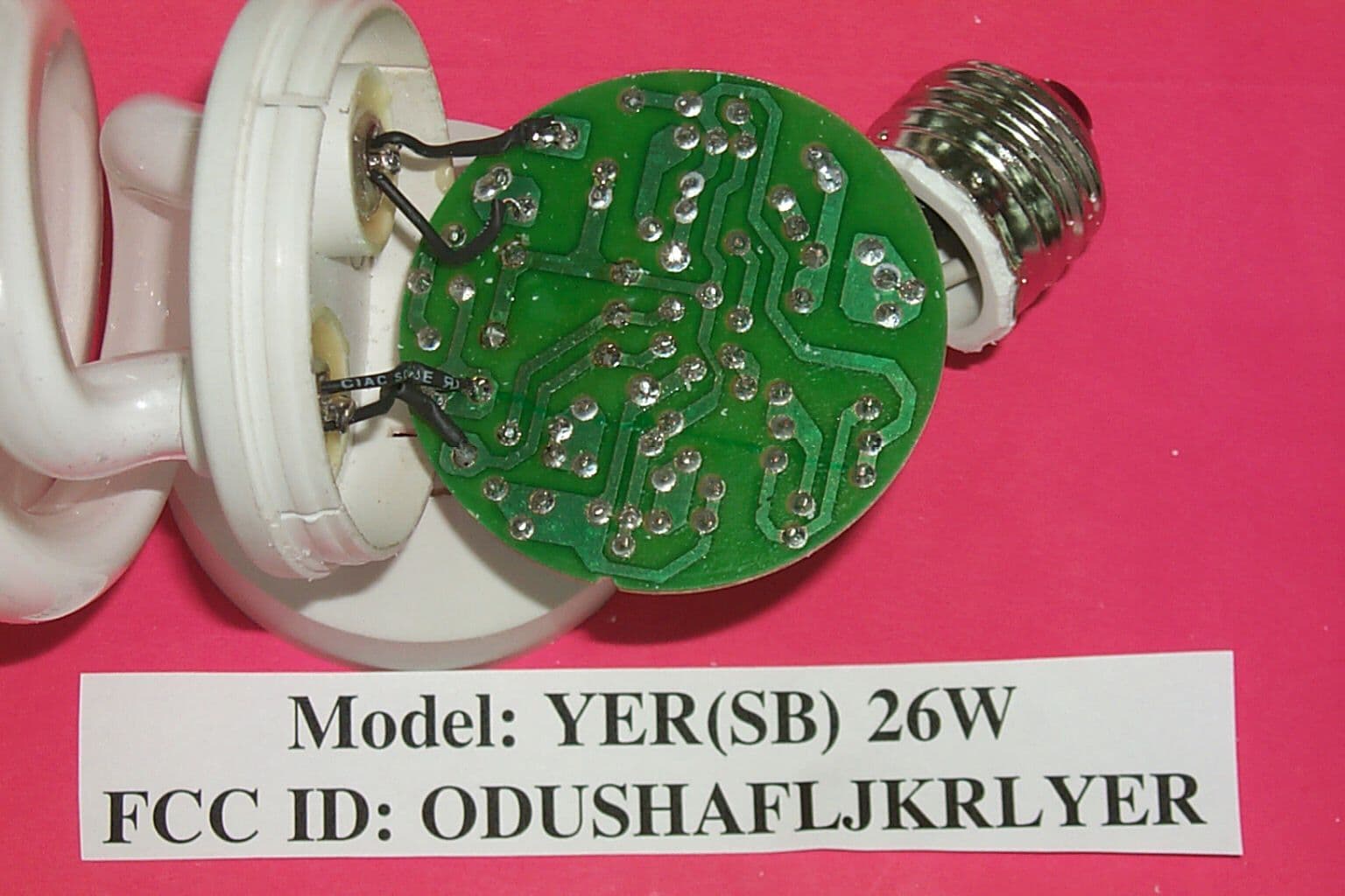 Self-Ballasted Lamps - FCC ID ODUSHAFLJKRLYER - Shanghai Afula Electronic Technology Co. Ltd.