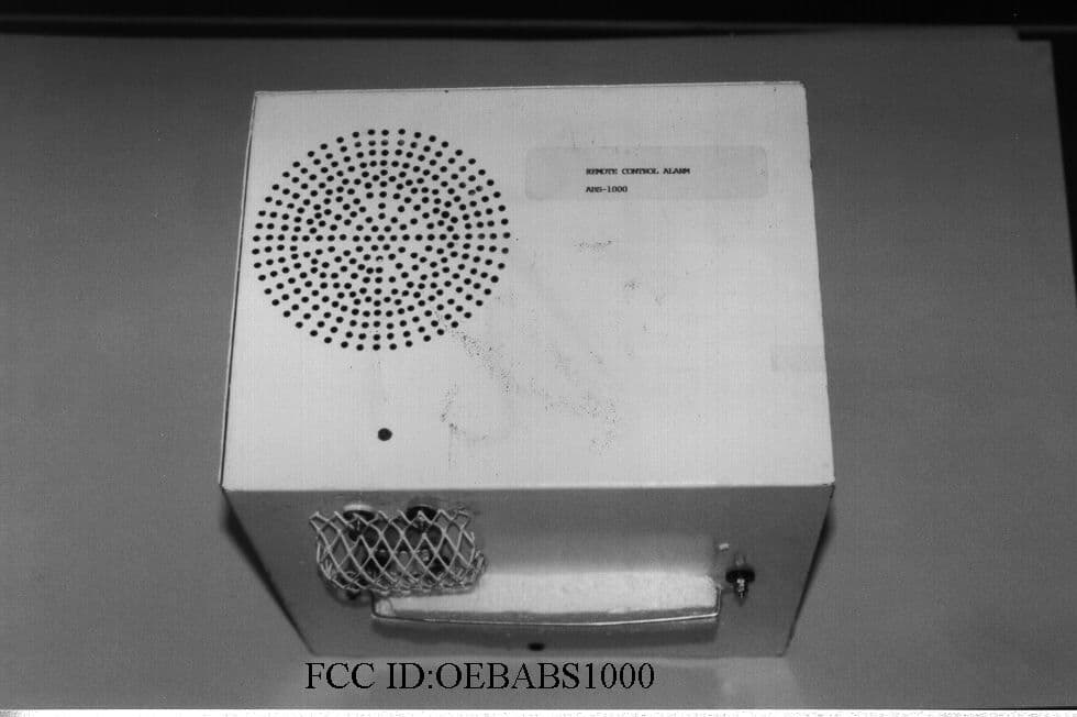 Remote Control Alarm - FCC ID OEBABS1000 - Elyssa Corporation Manufacturers and Importers