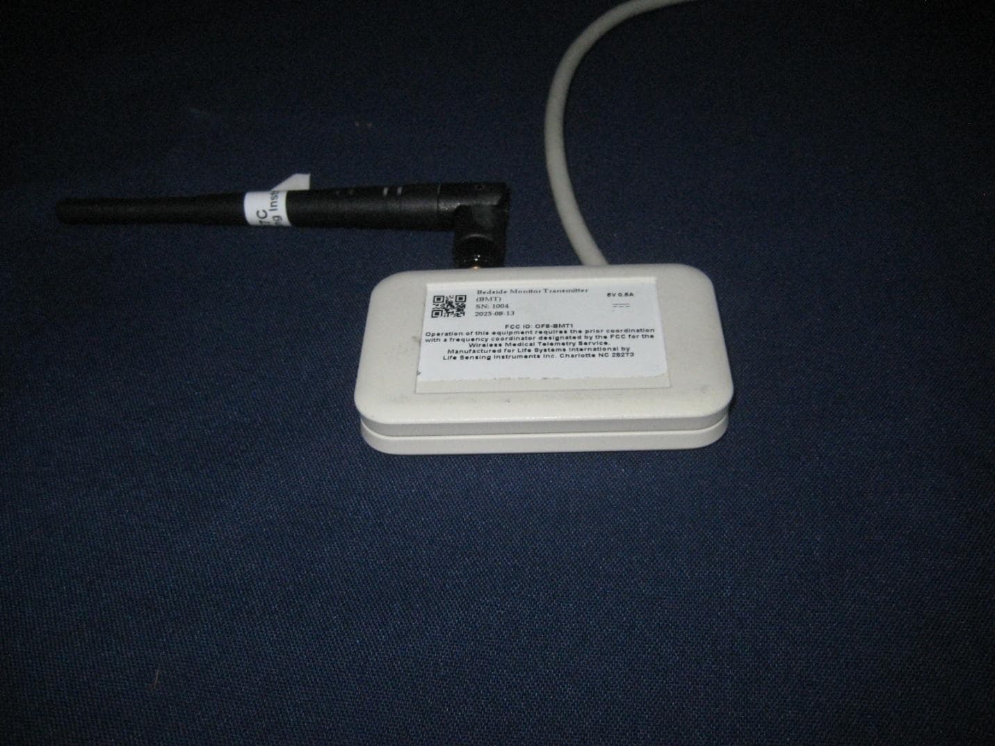 Bedside Wireless Transmitter - FCC ID OF8-BMT1 - Life Sensing Instruments, Inc. (4)