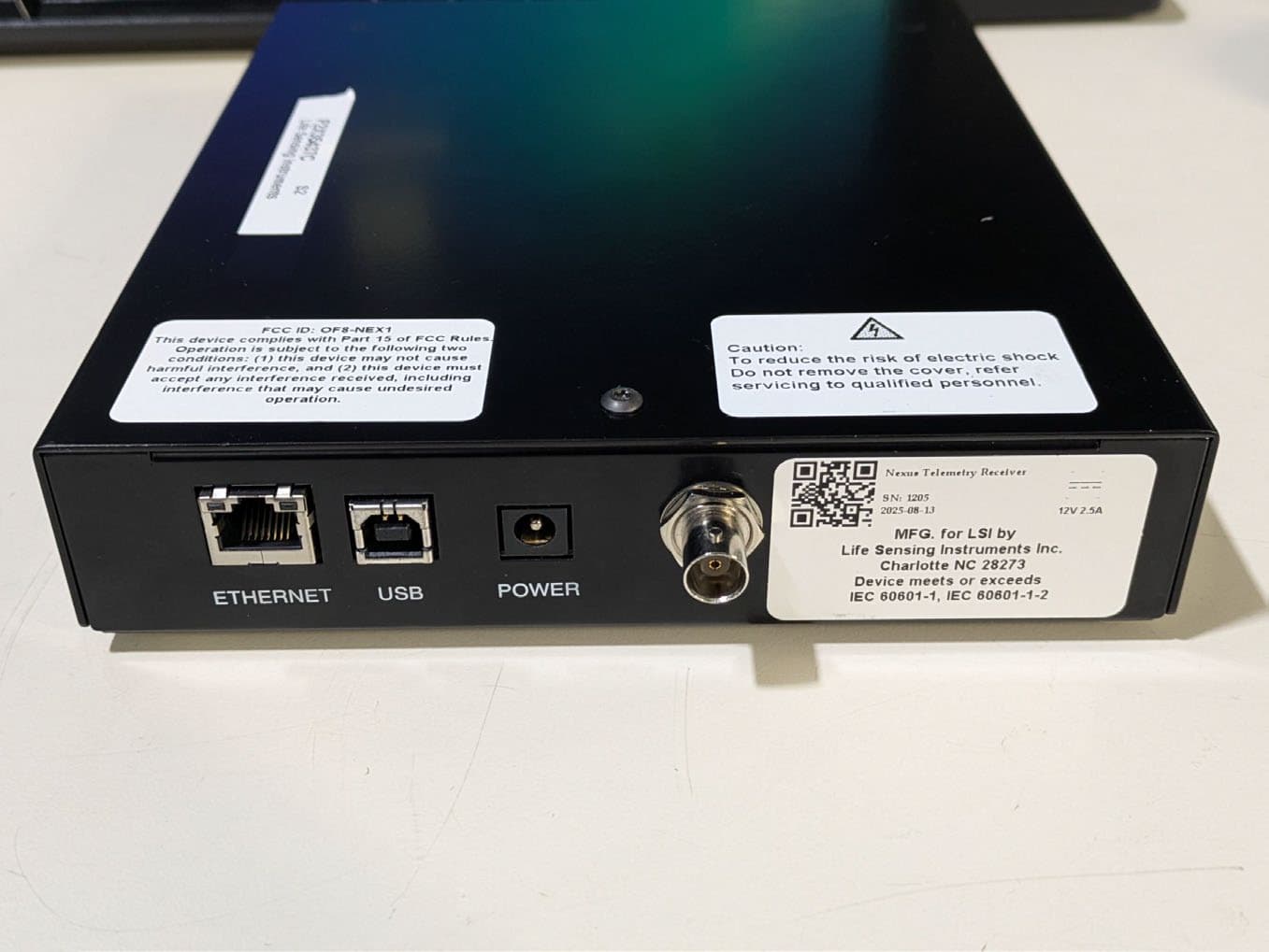 Medical telemetry receiver - FCC ID OF8-NEX1 - Life Sensing Instruments, Inc. (3)