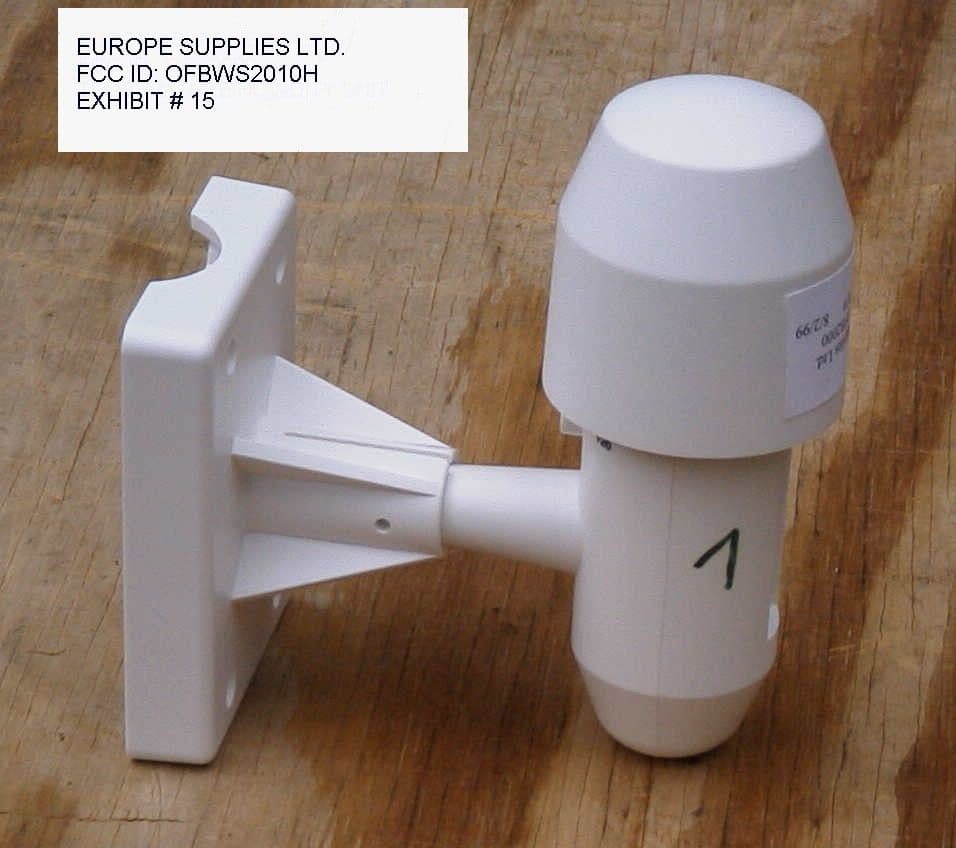 Weather Station - Temperature/Humidity Sensor - FCC ID OFBWS2010H - Europe Supplies Limited