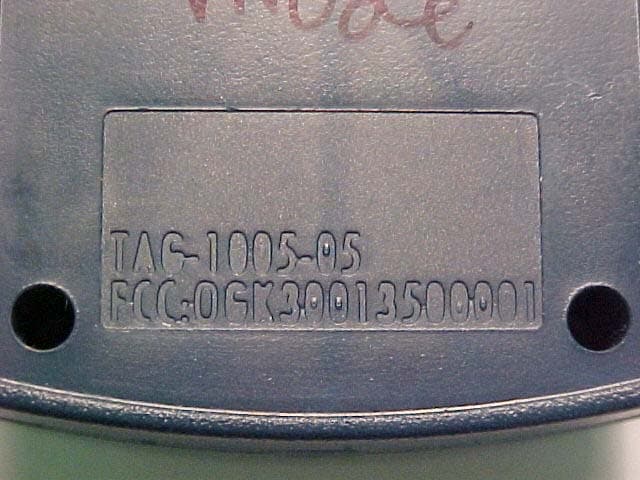 RF Tag - FCC ID OGK30013500001 - RF Technologies Inc