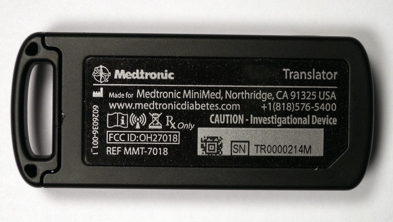 The Paradigm Translator allows RF intercommunication between Medtronic Minimed Paradigm series insulin pumps and commercially available smartphones running Medtronic application software. - FCC ID OH27018 - Medtronic MiniMed, Inc.