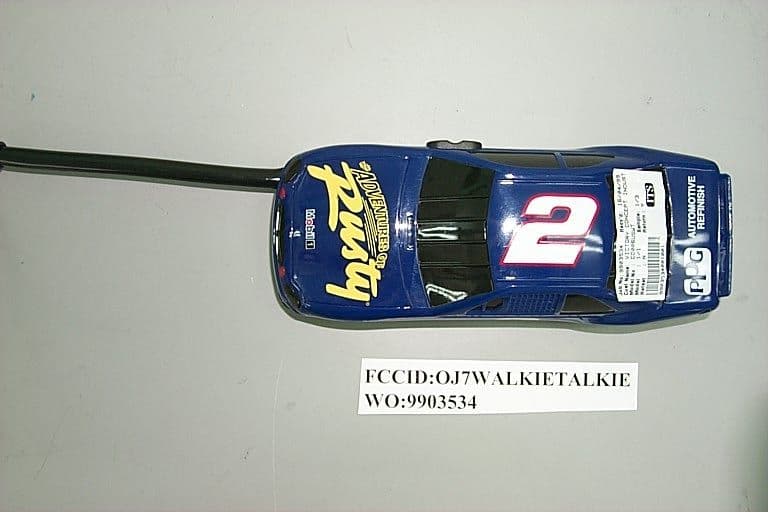 Nascar Walkie Talkie Series - FCC ID OJ7WALKIETALKIE - Victory Concept Industries Ltd