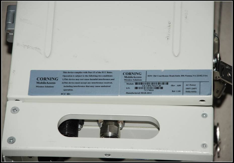 GX High Power DAS Remote Unit, Repeater - FCC ID OJF-GX-CLA40 - Corning Optical Communication LLC (2)