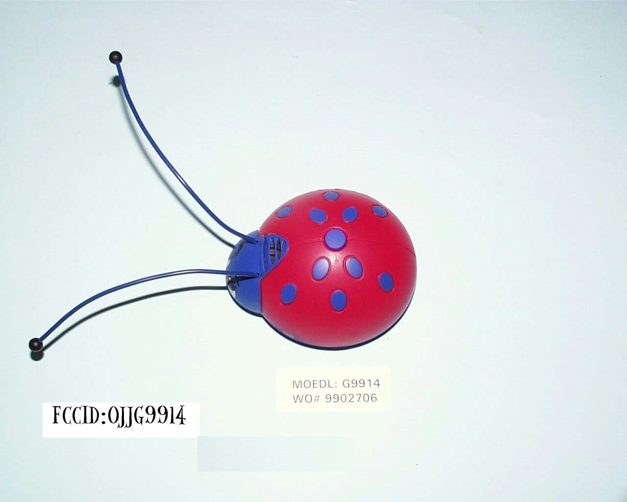 Bug'EM - FCC ID OJJG9914 - Radica Games Ltd.