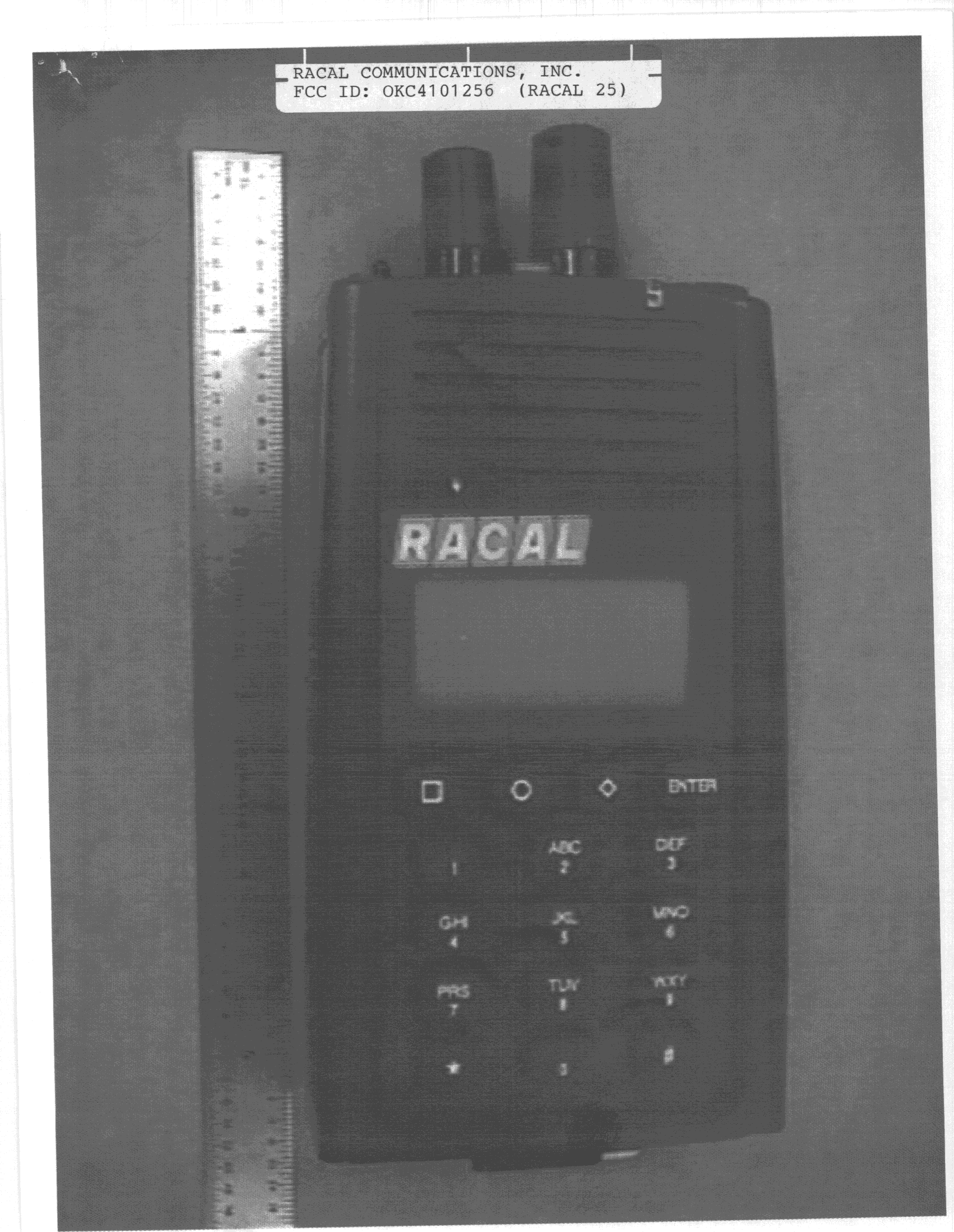 TNF - Licensed Non-Broadcast Transmitter Held to Face - FCC ID OKC4101256 - Thales Defense & Security, Inc. (2)