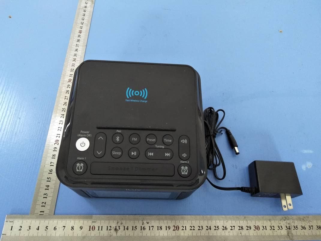 Bluetooth Alarm Clock Speaker with Wireless charger and FM Radio - FCC ID OKU32A541 - Shenzhen Junlan Electronic Ltd