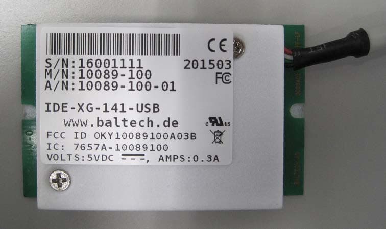 IDE-XG-141-USB - FCC ID OKY10089100A03B - Baltech AG (2)
