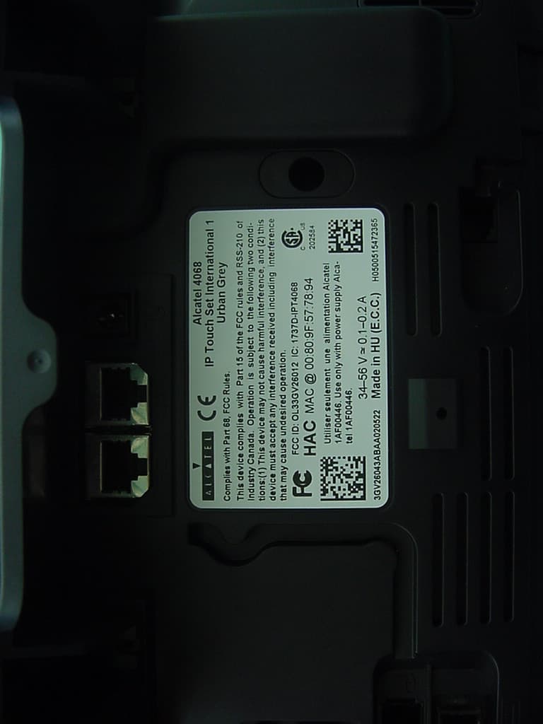 IP Phone with Bluetooth - FCC ID OL33GV26043 - ALE International (5)