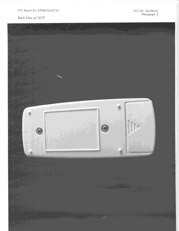 DSC - Part 15 Security/Remote Control Transmitter - FCC ID OLJTR101 - Ming Jong Technologies Co Ltd