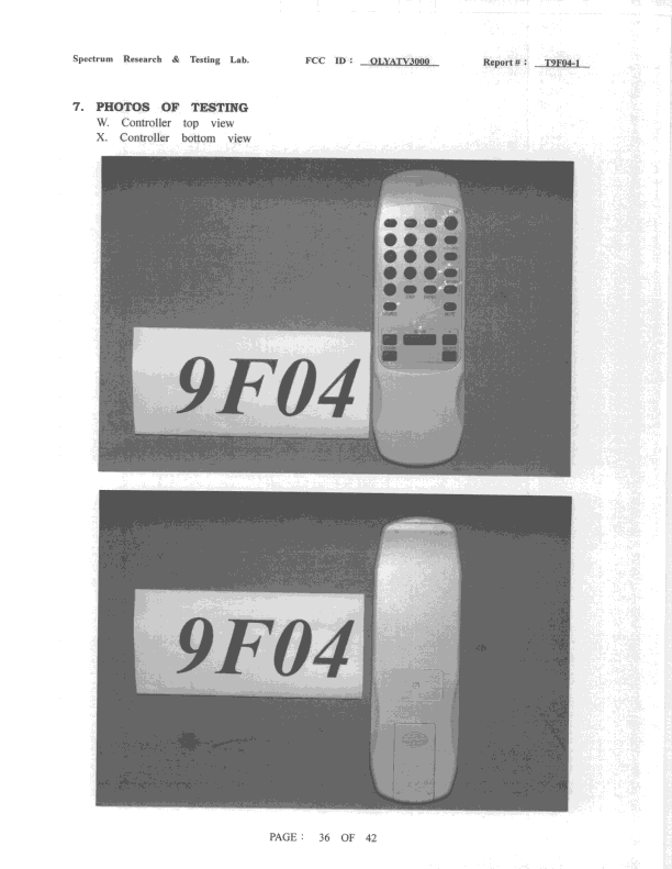 Video Multimedia Controller - FCC ID OLYATV3000 - DigiMedia Technology Co. Ltd.