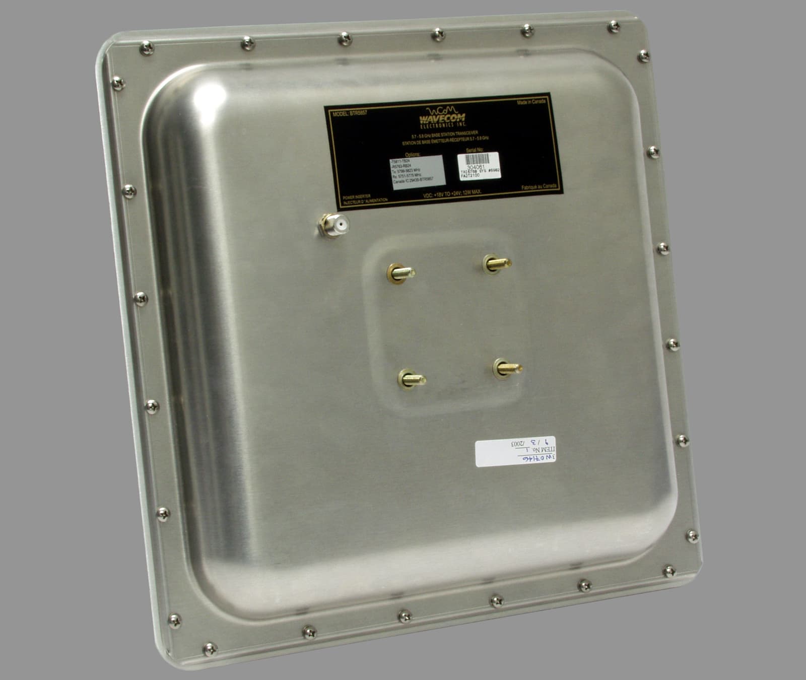 BTR5857 - FCC ID OPPBTR5857 - Vecima Networks Inc.