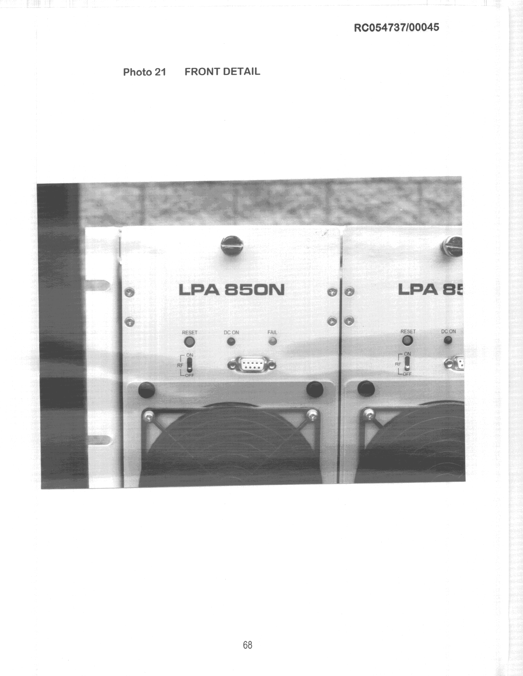 AMP - Amplifier - FCC ID OQ3MS800-200 - Paradigm Wireless Systems Inc (4)