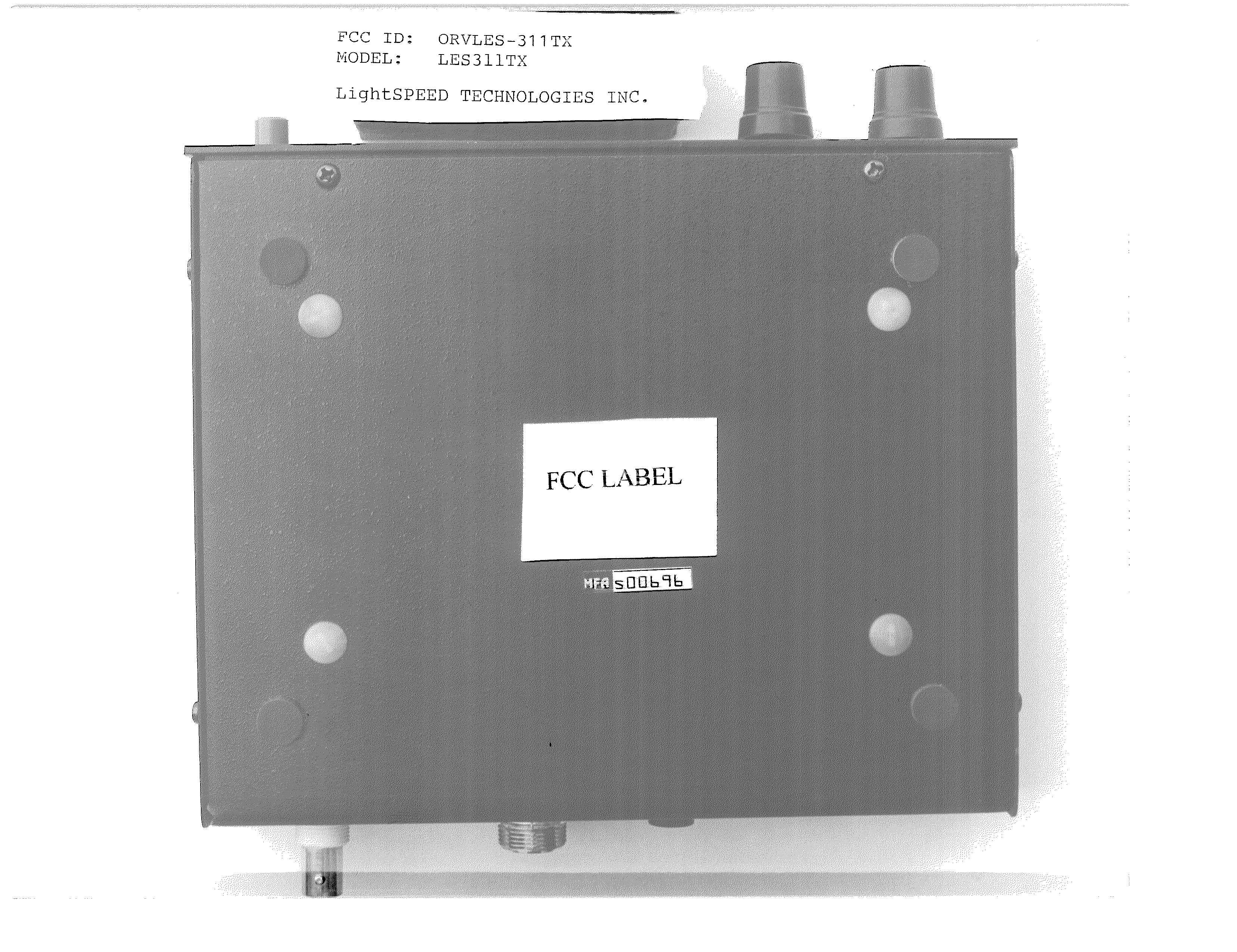 LPRS Auditory Assistance Transmitter - FCC ID ORVLES-311TX - Lightspeed Technologies Inc. (3)