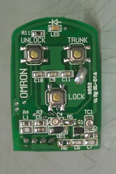 RF Keyless Entry System - FCC ID OSLOKA-220T - Omron Automotive Electronics Korea Co., Ltd.