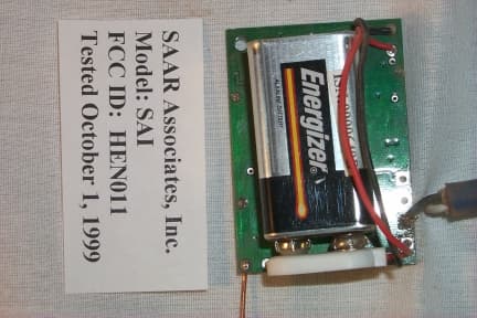 Wireless Quik-Tap Timesaver Sensor - FCC ID OSWHER001 - Heraeus Electro-Nite Co.